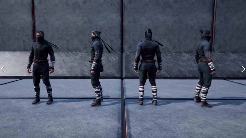UE4虚幻5 Arashi Akuma Character 日本鬼武士忍者角色模型