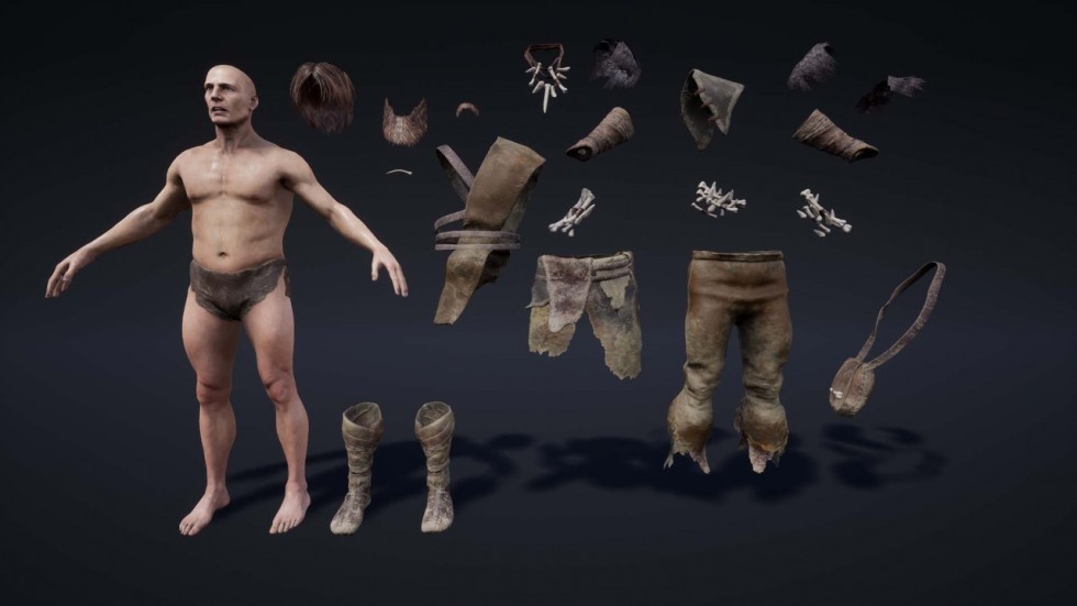 UE4虚幻5 Primitive Characters (Pack) 原始人物角色模型