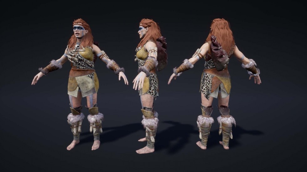 UE4虚幻5 Primitive Characters (Pack) 原始人物角色模型