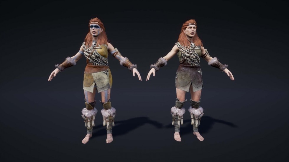 UE4虚幻5 Primitive Characters (Pack) 原始人物角色模型