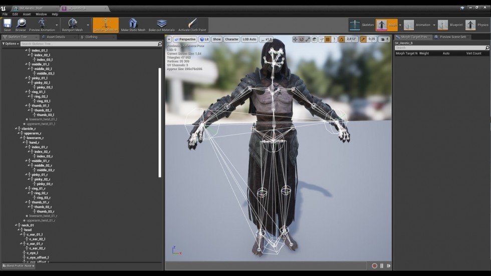 UE4虚幻5 Heretic 游戏角色BOSS英雄NPC模型人物模型