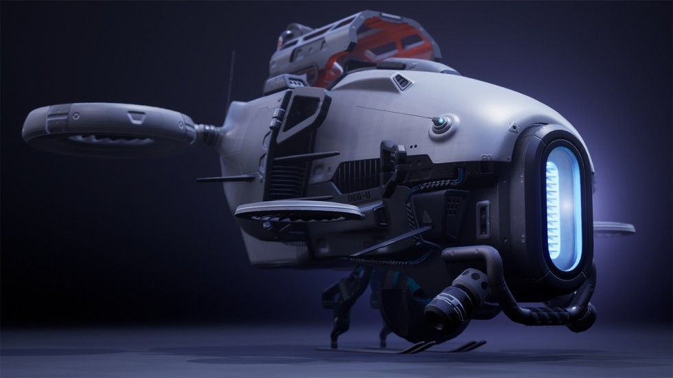UE4虚幻5 Sci Fi Aircraft 科幻科技驾驶器飞行器模型
