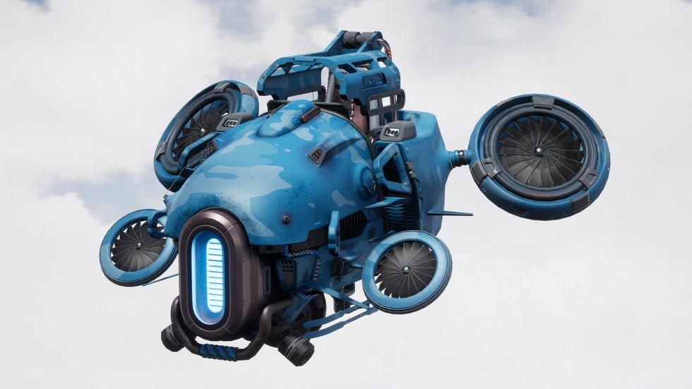 UE4虚幻5 Sci Fi Aircraft 科幻科技驾驶器飞行器模型