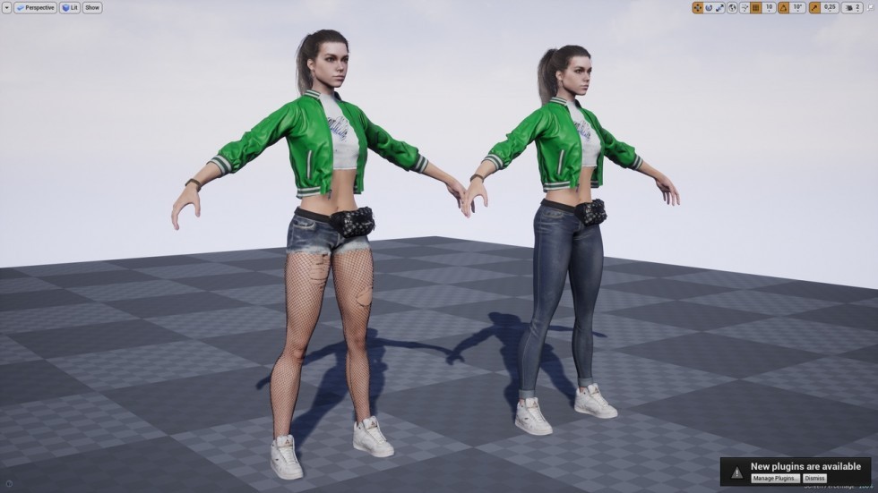 UE4虚幻5 Alis 游戏低多边形美女艾丽丝角色模型