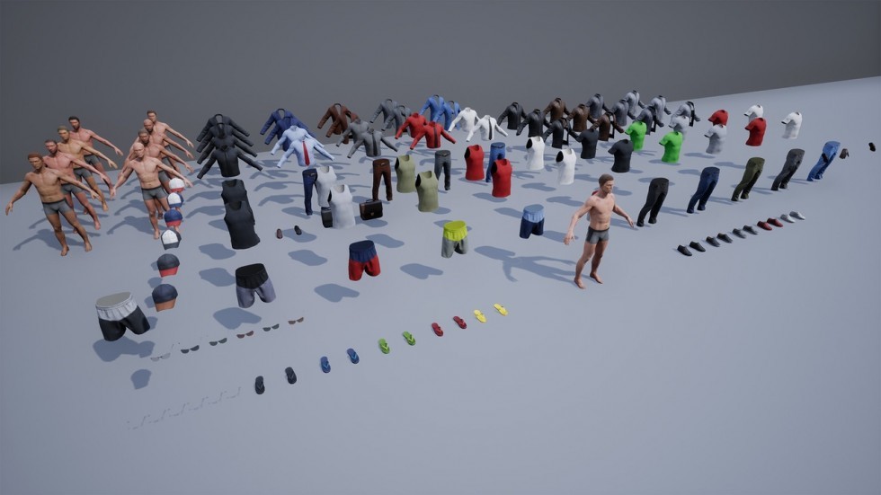 UE4虚幻5 Regular Male Civilian Character 男角色人物模型