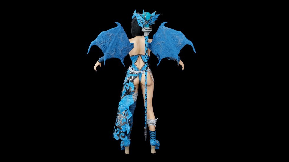 UE4虚幻5 Succubus 低多边形女妖魔鬼角色模型