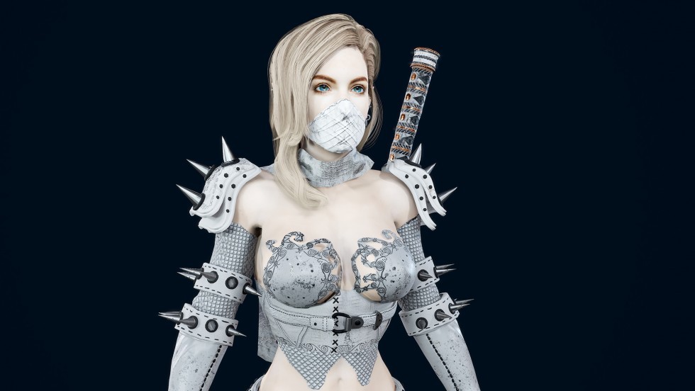 UE4虚幻5 Warrior Girl Pack 游戏女性战士角色资源包