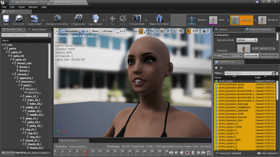 UE4虚幻5 Human Base 游戏人物初始男女可控基础角色