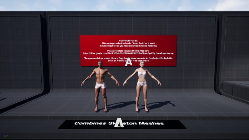 UE4虚幻5 G2 Human Base 赛博朋克男女人类角色模型