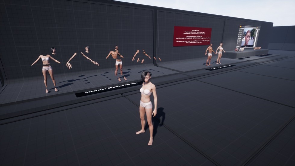 UE4虚幻5 G2 Human Base 赛博朋克男女人类角色模型