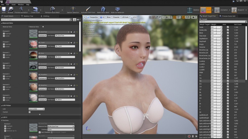 UE4虚幻5 G2 Human Base 赛博朋克男女人类角色模型