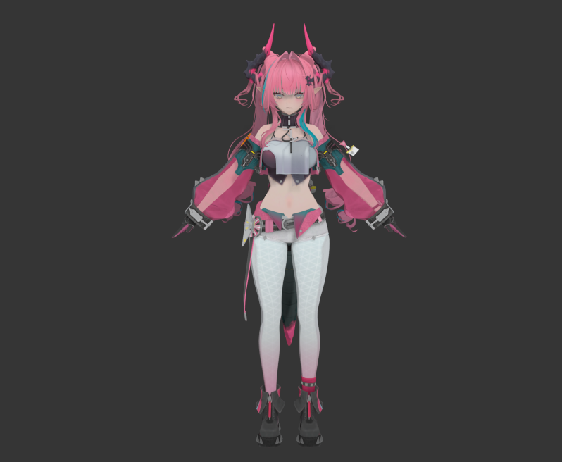 明日方舟终末地 伊冯 3DMAX 2019绑定