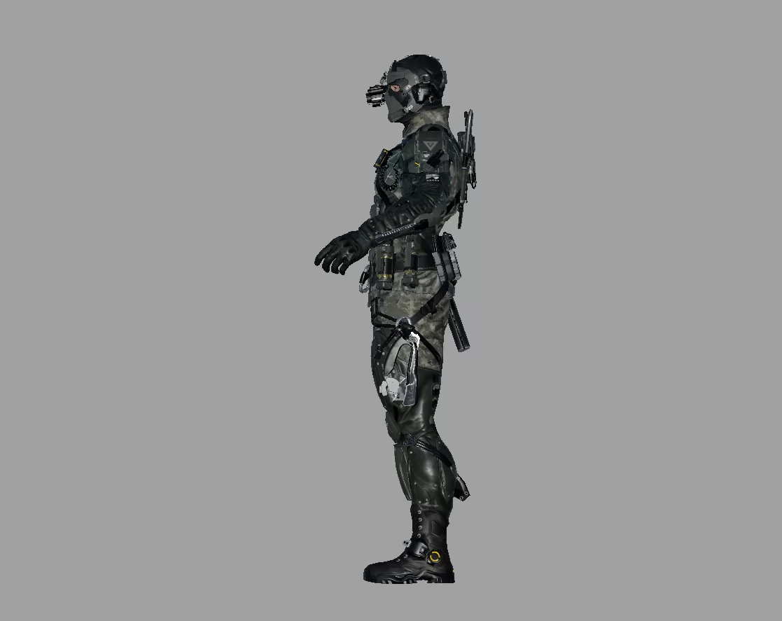 穿越火线X-幽灵 - Maya (2023+) 模型带绑定贴图