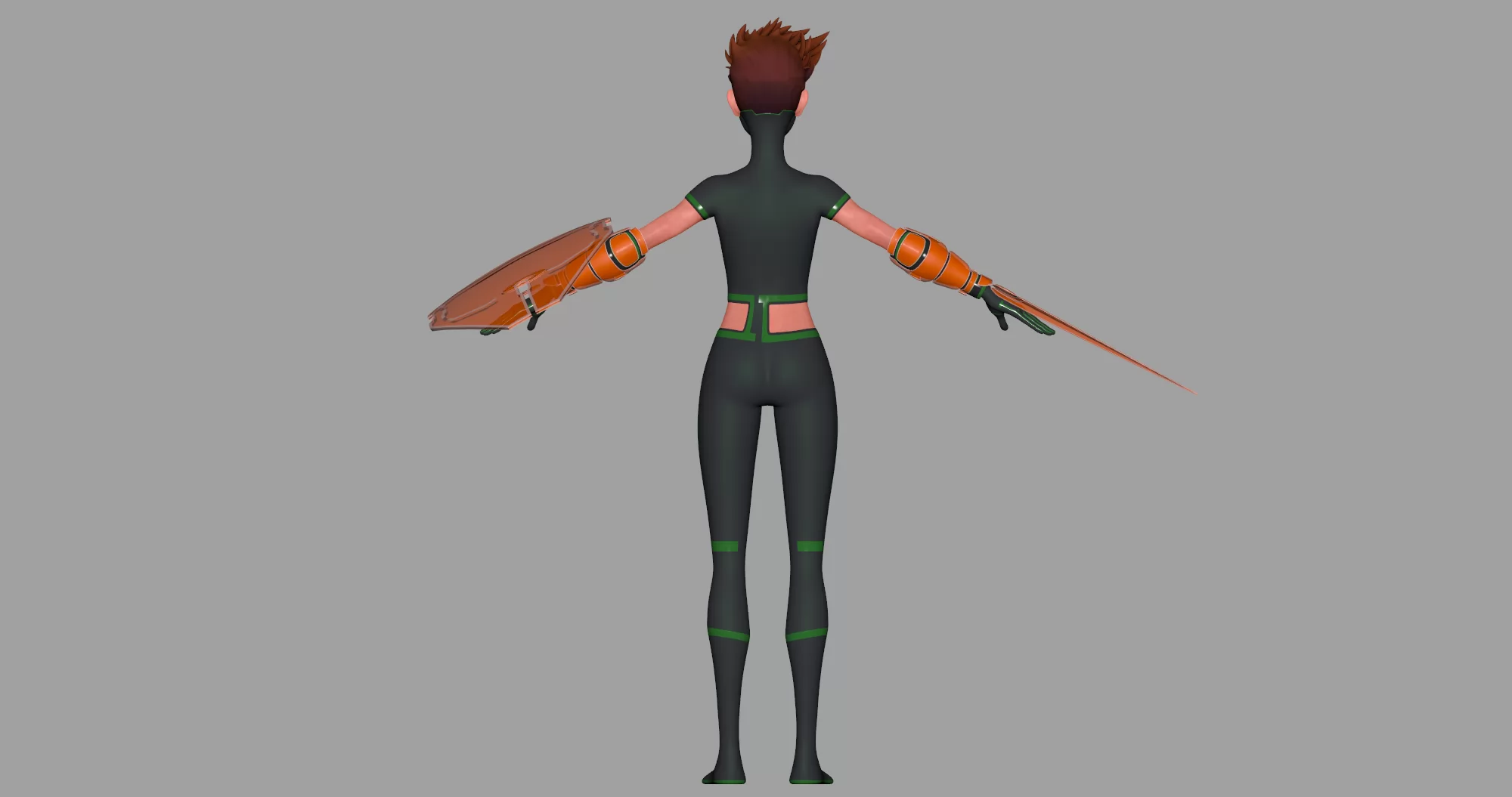 新版 维奥莱特 Maya (2020+) 模型带绑定贴图武器