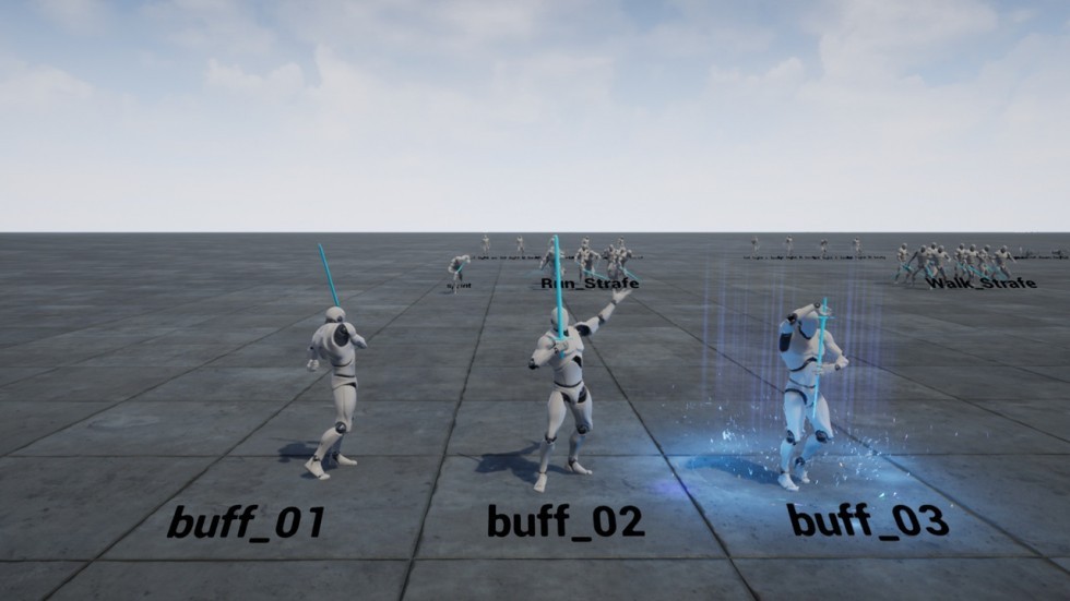 UE4虚幻5 Rapier Anim Set 剑客人物挥舞剑攻击百种动画