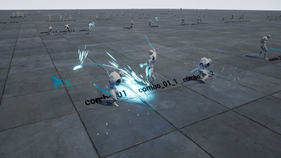 UE4虚幻5 Rapier Anim Set 剑客人物挥舞剑攻击百种动画