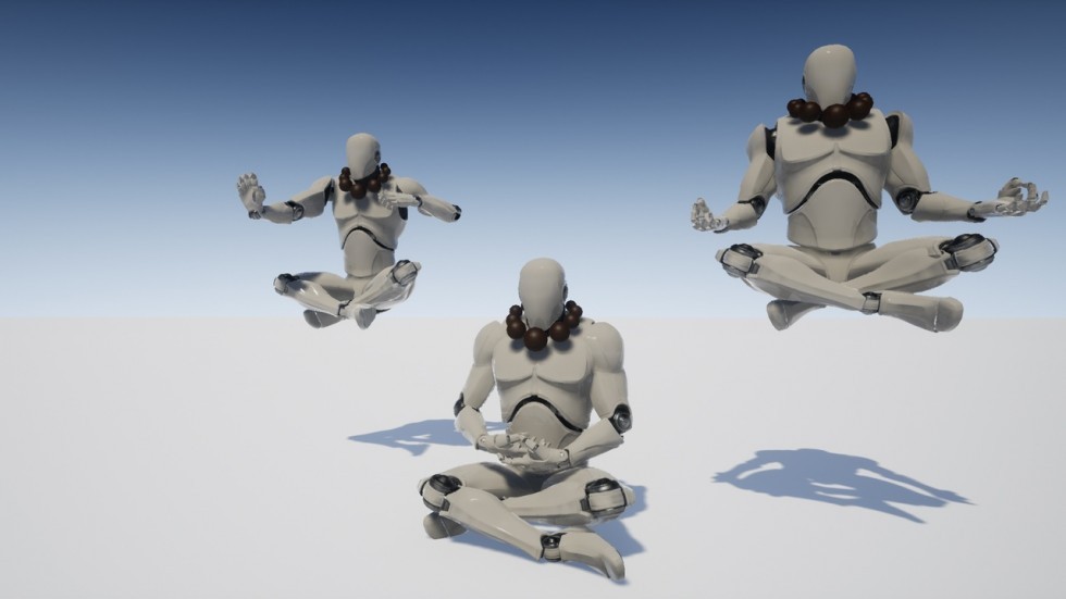 UE4虚幻5 Monk AnimSet 武僧和尚少林功夫动作动画包