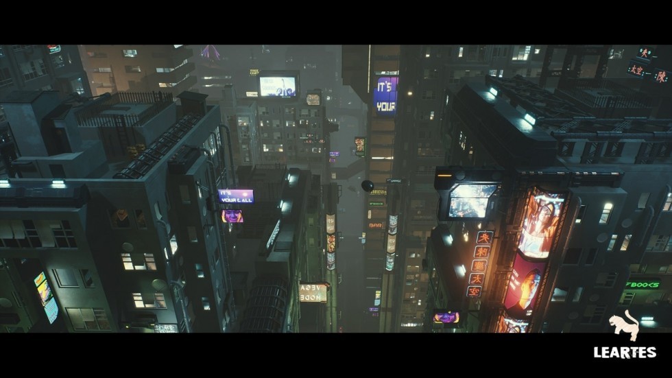  赛博朋克城市环境场景包