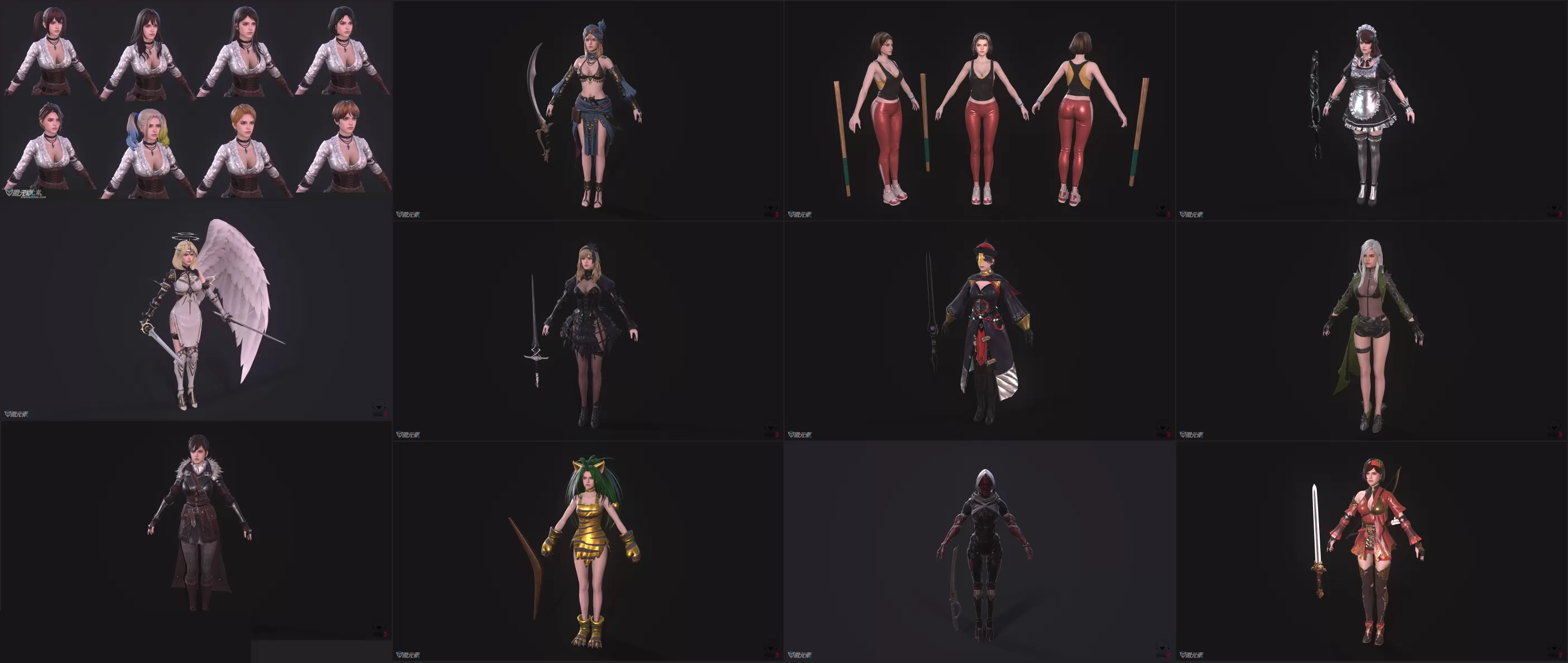 Darkness Rises 黑暗复仇者III 全套模型