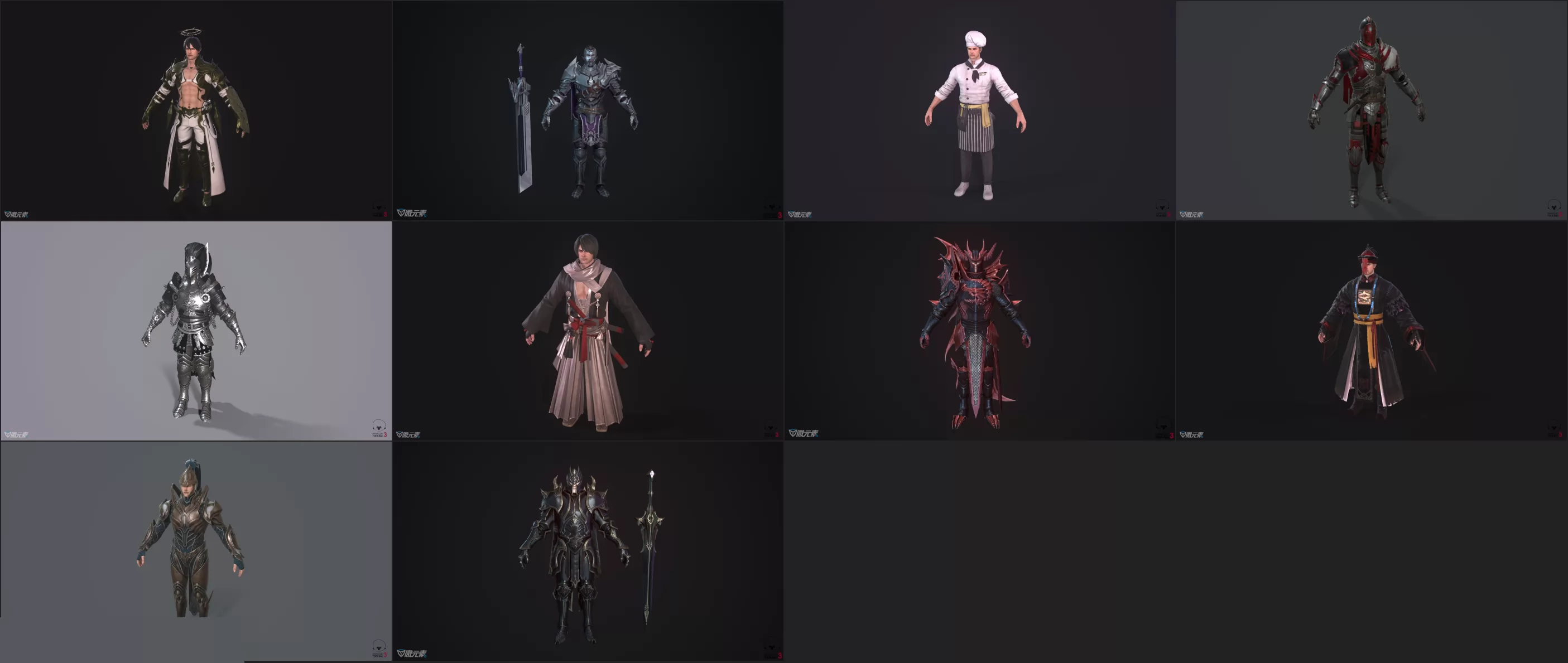 Darkness Rises 黑暗复仇者III 全套模型