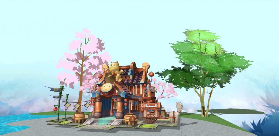 q版招财屋