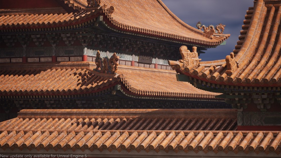 国风宫殿皇宫故宫建筑场景模型