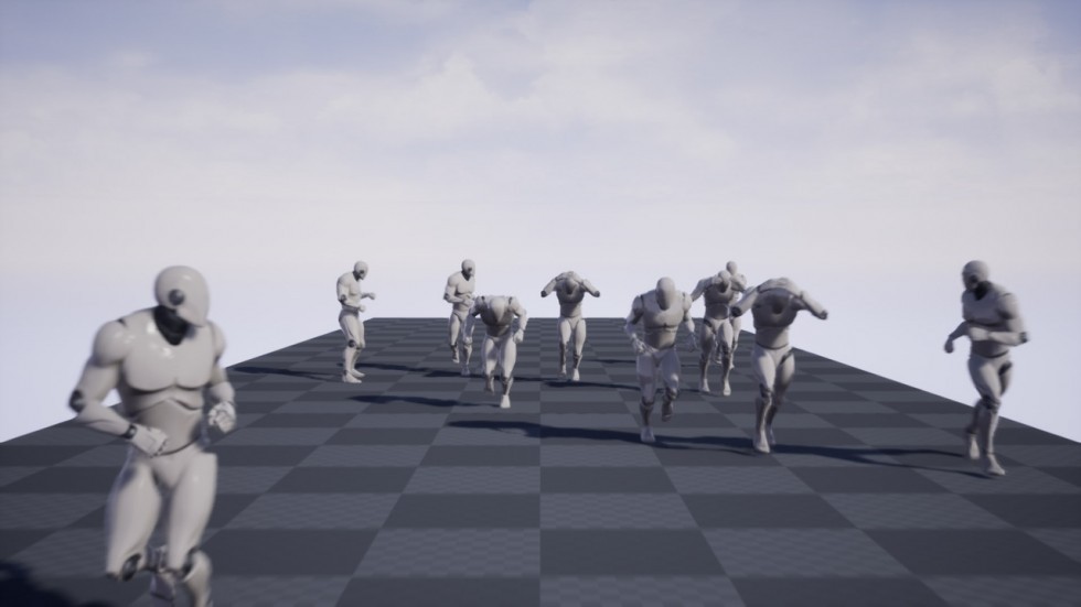逃跑避难人物动作动画资源包