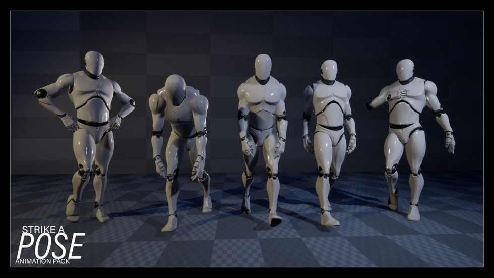 人物闲置空闲姿势动作