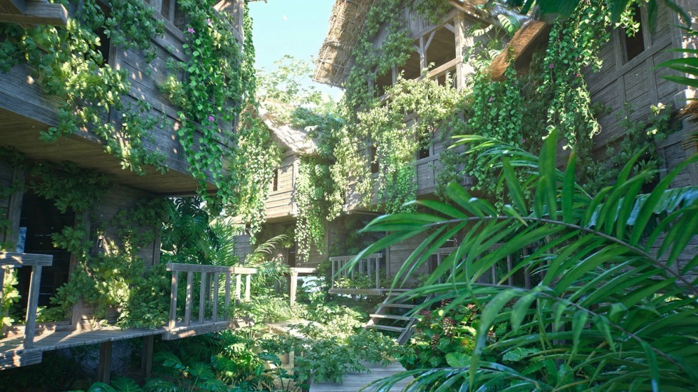 游戏热带岛屿场景模型