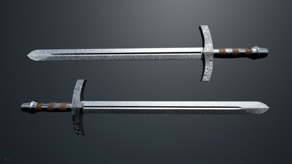 中世纪刀剑武器模型道具