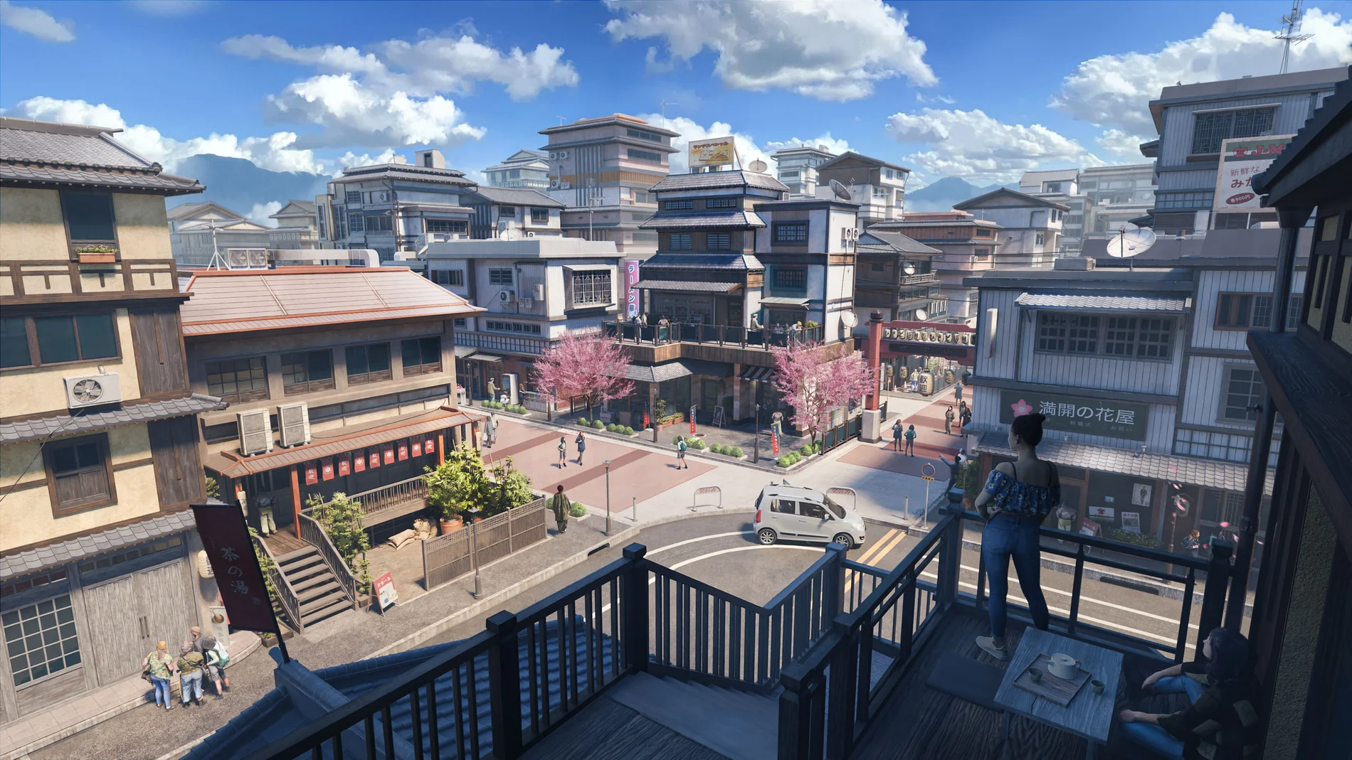 日本街区街道模型
