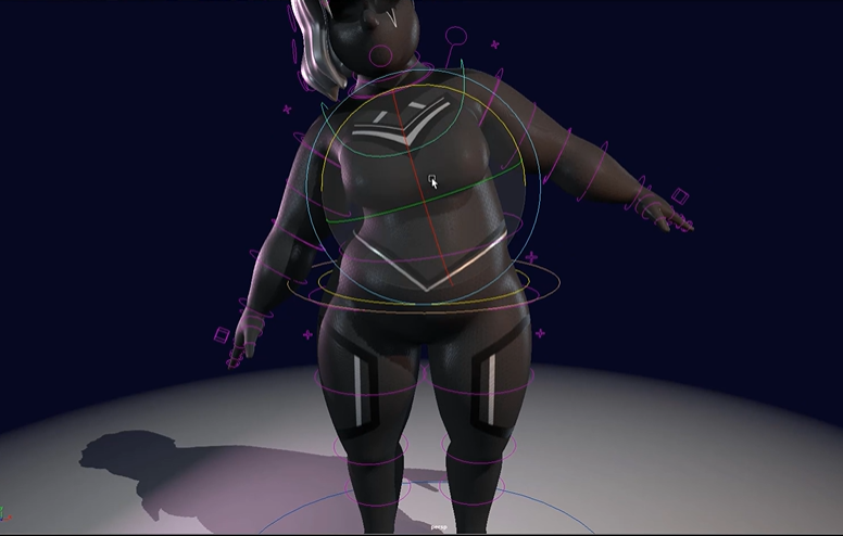 蜘蛛侠身体动力学模型套装 - Maya (2018+) 模型带绑定贴图