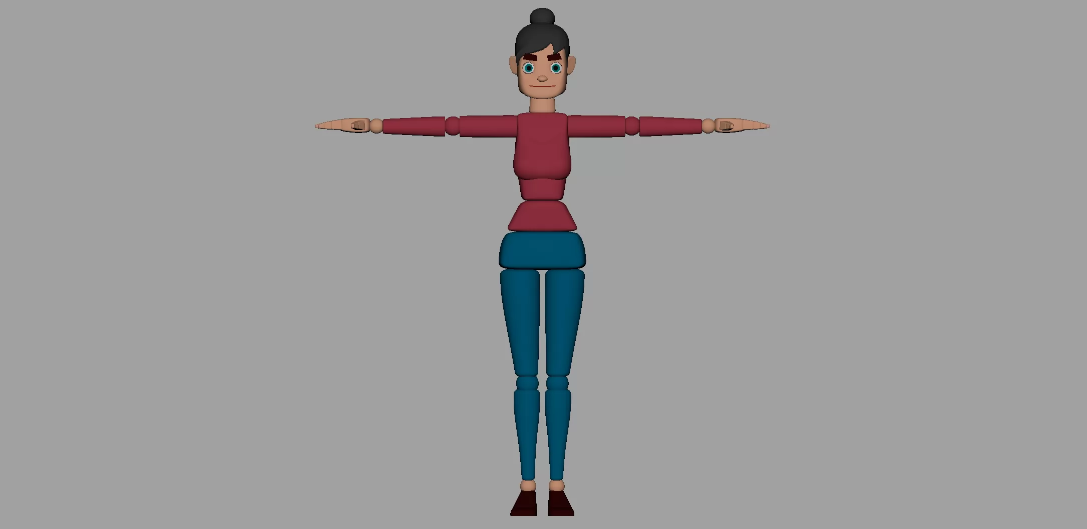 神奇女士 图妮 - Maya (2020+) 模型带绑定表情