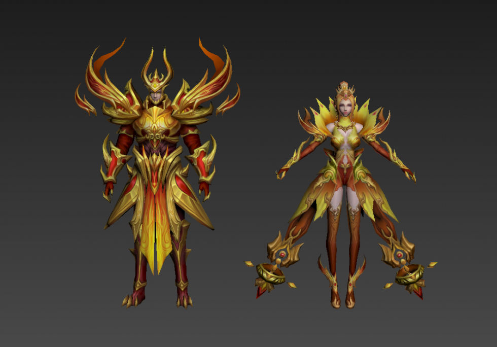 魔幻游戏男女装备