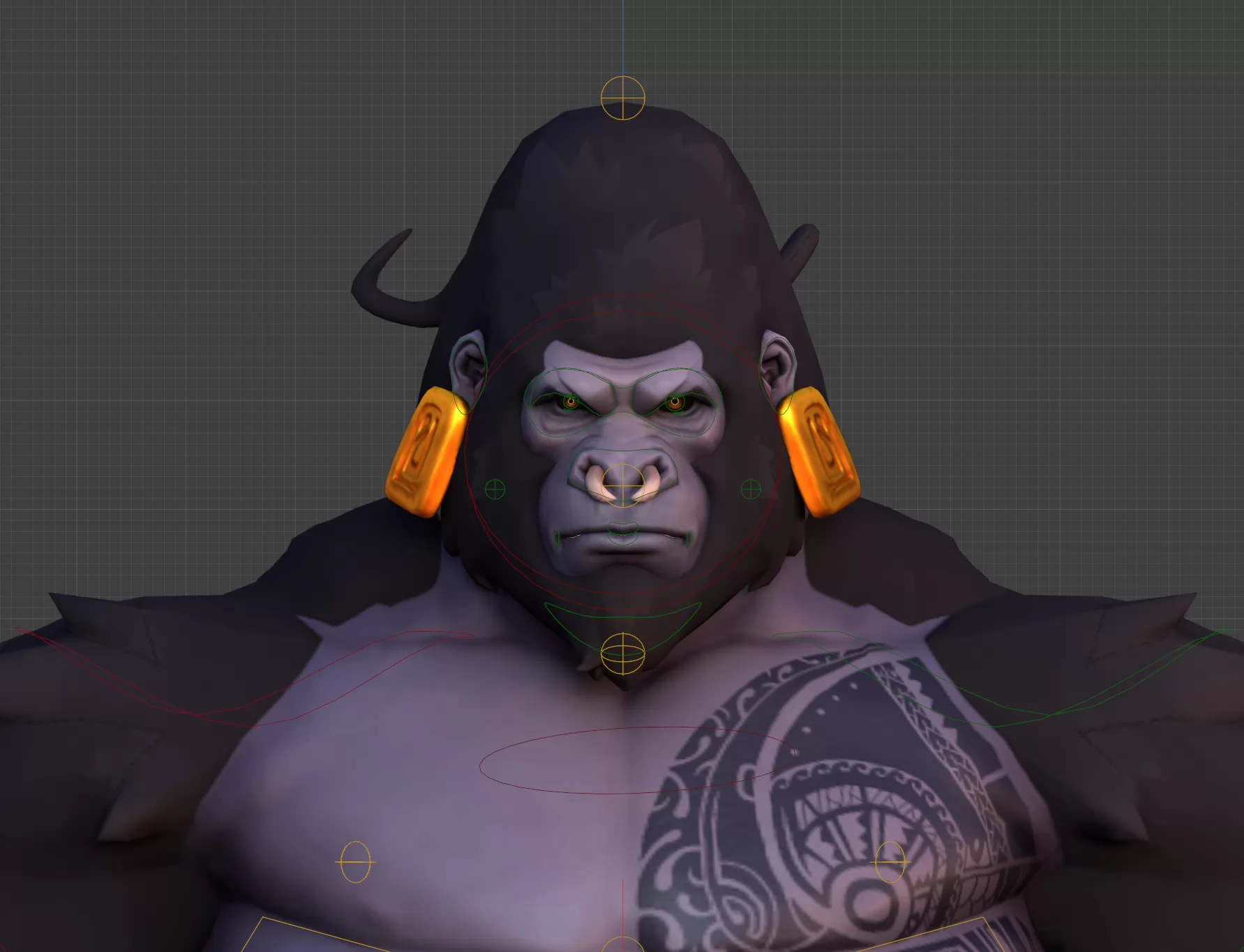斗战灵猿Kibali - Blender模型带绑定贴图