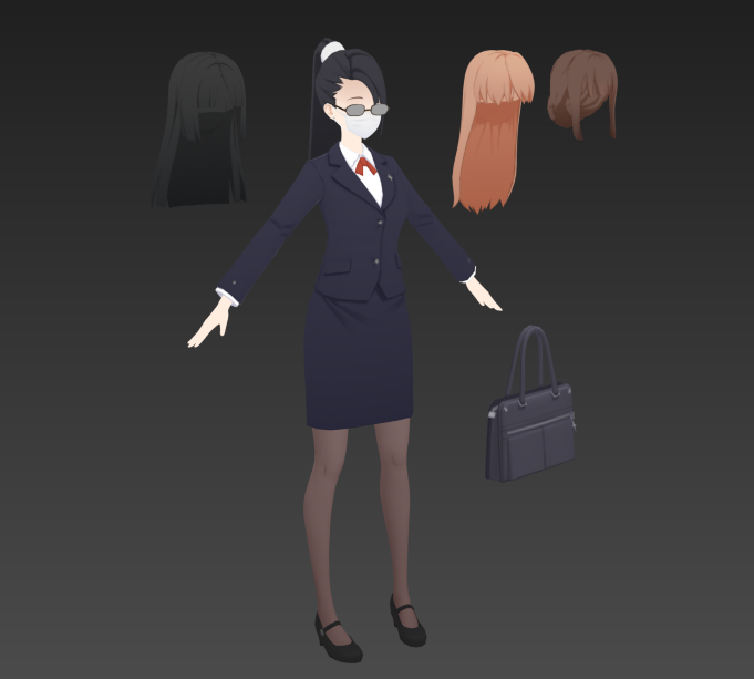 绝区零 女职员游戏npc模型