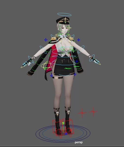 奈莉德 晨曦统令 Maya绑定