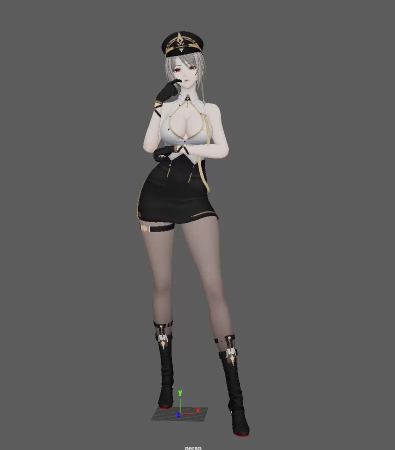 奈莉德 晨曦统令 Maya绑定