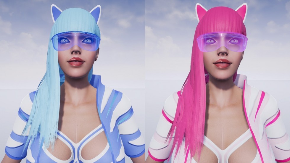 UE5虚幻4 Galactic Cat 时尚可爱女性角色模型