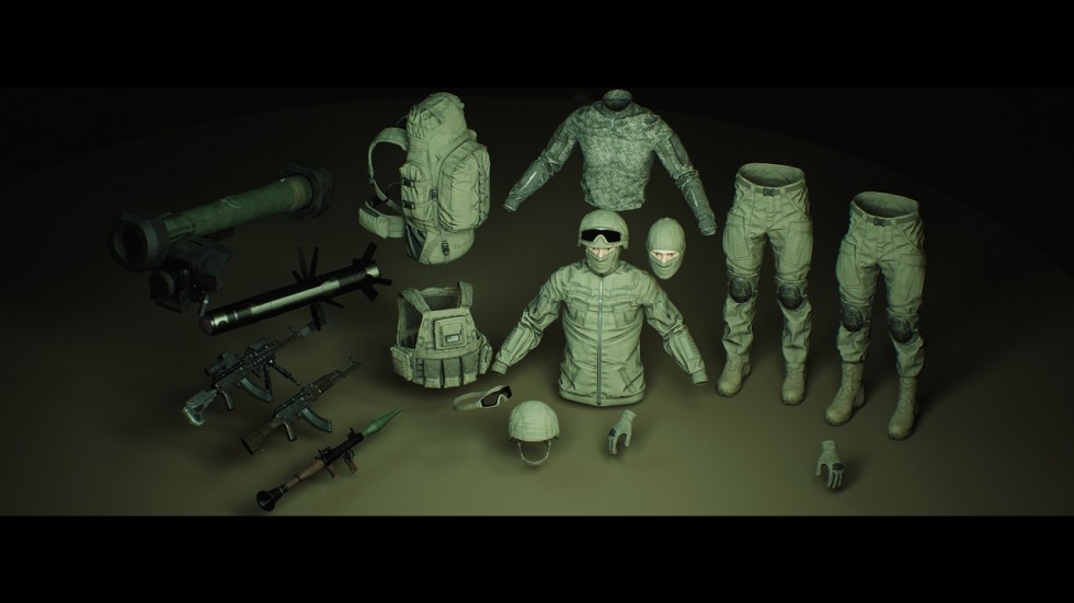 UE5虚幻4 Modular Soldier OPB Full 模块化士兵角色模型