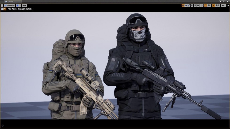 UE5虚幻4 Modular Soldier OPB Full 模块化士兵角色模型