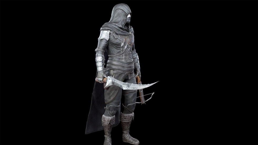 UE4虚幻5 Assassin 游戏低多边形刺客暗杀客角色模型