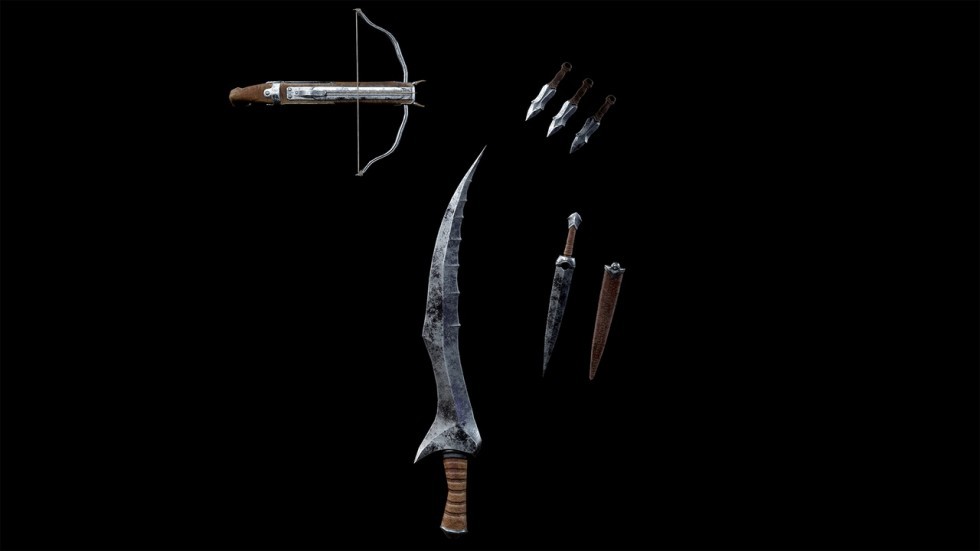 UE4虚幻5 Assassin 游戏低多边形刺客暗杀客角色模型