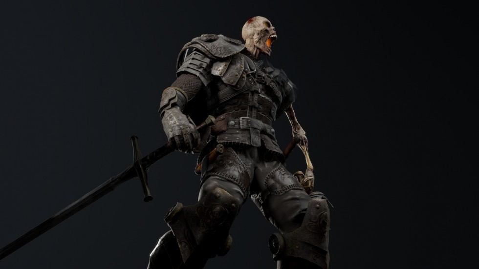 UE4虚幻5 Undead Knight 游戏不死骑士恶魔角色模型
