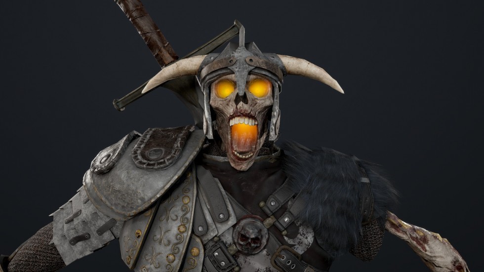 UE4虚幻5 Undead Knight 游戏不死骑士恶魔角色模型