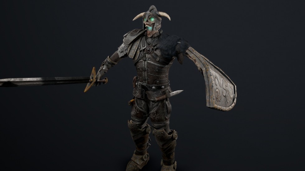 UE4虚幻5 Undead Knight 游戏不死骑士恶魔角色模型