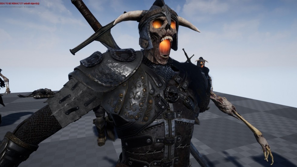 UE4虚幻5 Undead Knight 游戏不死骑士恶魔角色模型