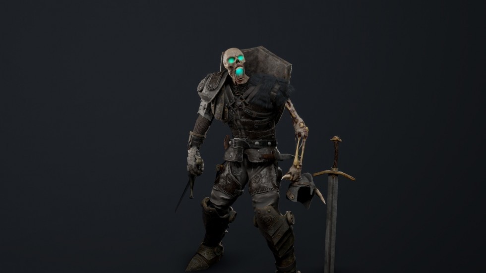 UE4虚幻5 Undead Knight 游戏不死骑士恶魔角色模型
