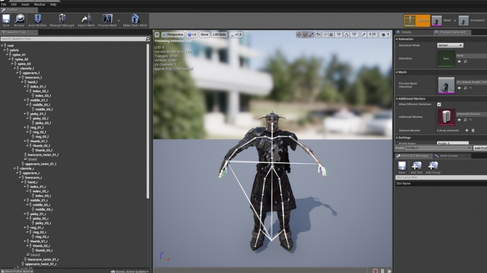 UE4虚幻5 Undead Knight 游戏不死骑士恶魔角色模型