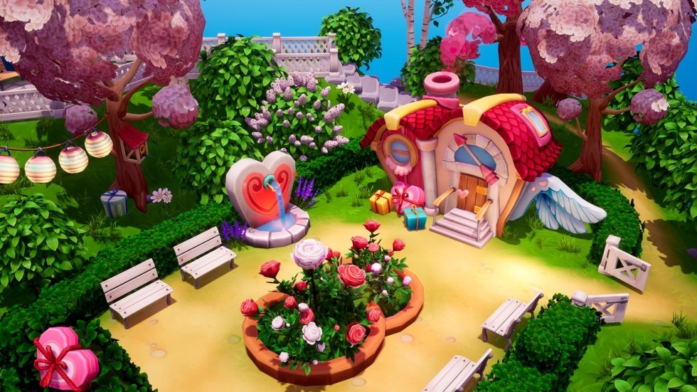 UE4虚幻4 Spring Environment 卡通可爱风格化小镇场景模型